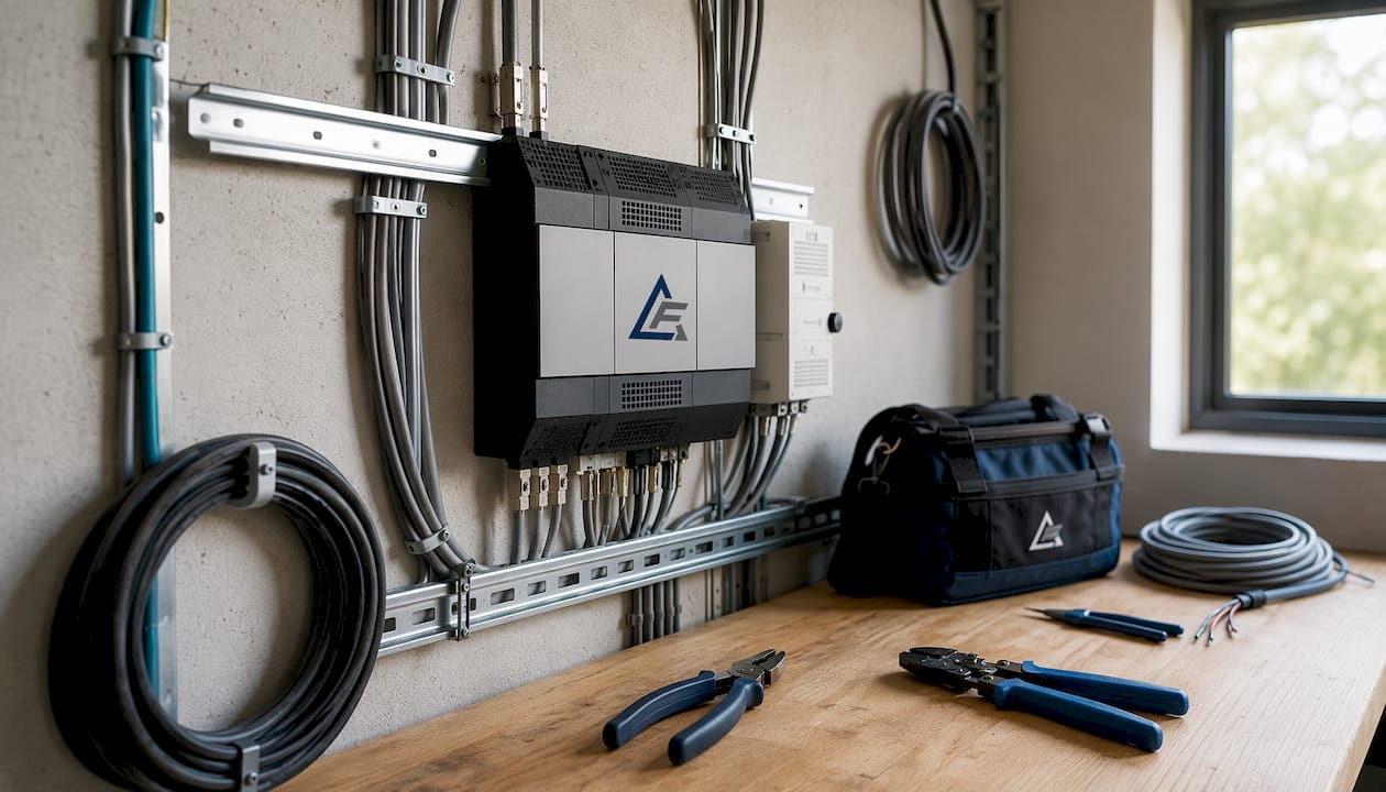 Trend BEMS controller mounted on wall