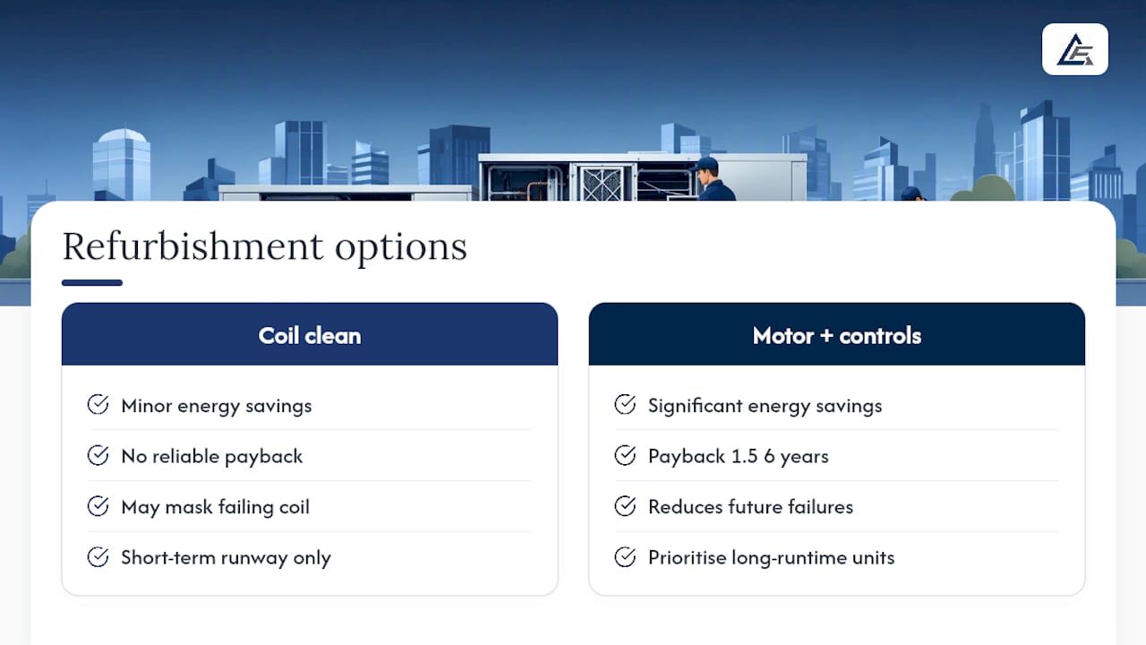 What a contractor's perspective adds to the refurbishment decision — overview diagram