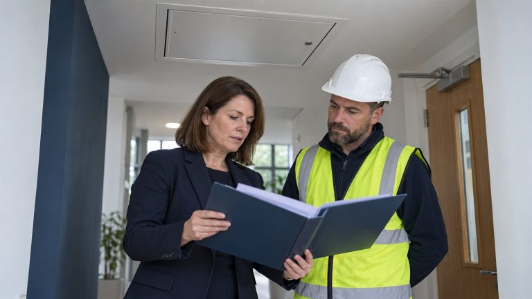 Checking the asbestos register before starting work