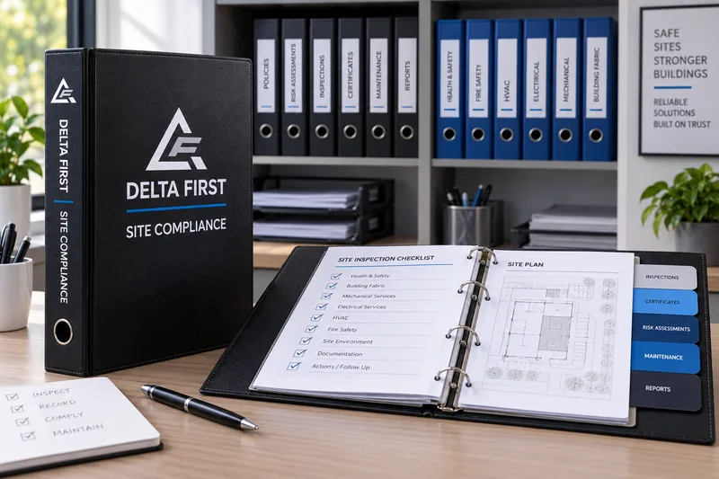 Delta First compliance folders and certification records