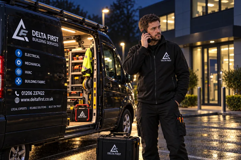 Delta First engineer attending an emergency night callout